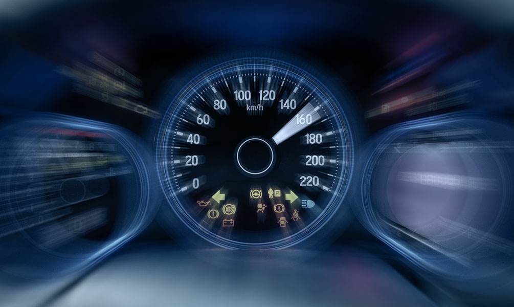 odometer at high speed